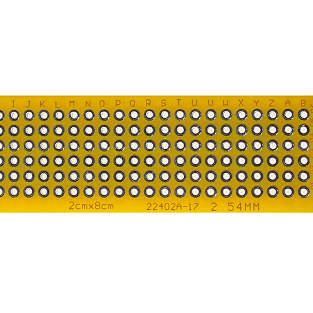5PCS NYÁK kártya Sárga kétoldalas tábla 2 * 8CM PCB DIY Univerzális áramköri lapok - 3