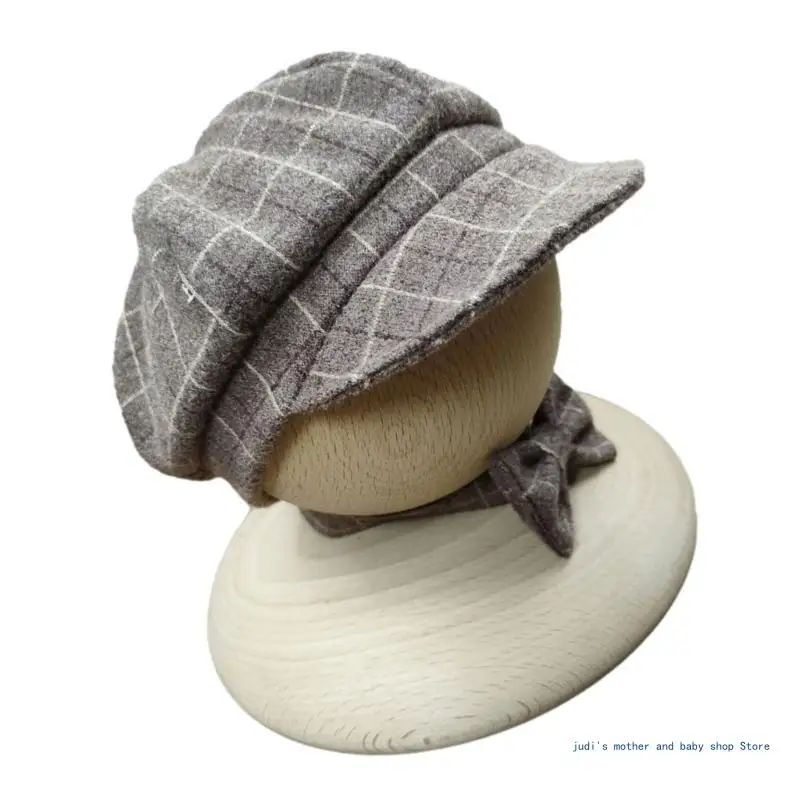 67JC Újszülött fotózás Kalap csokornyakkendő Divatos babafotózás Újszülött kalap & csokornyakkendő csomag Babafotó kellékek ajándék - 3