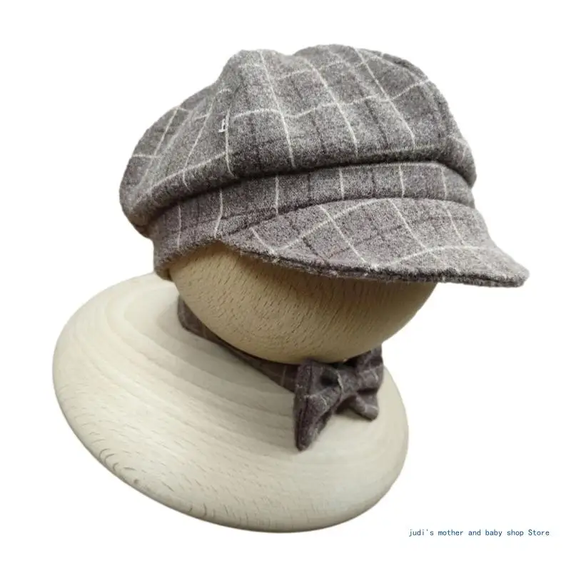 67JC Újszülött fotózás Kalap csokornyakkendő Divatos babafotózás Újszülött kalap & csokornyakkendő csomag Babafotó kellékek ajándék - 4