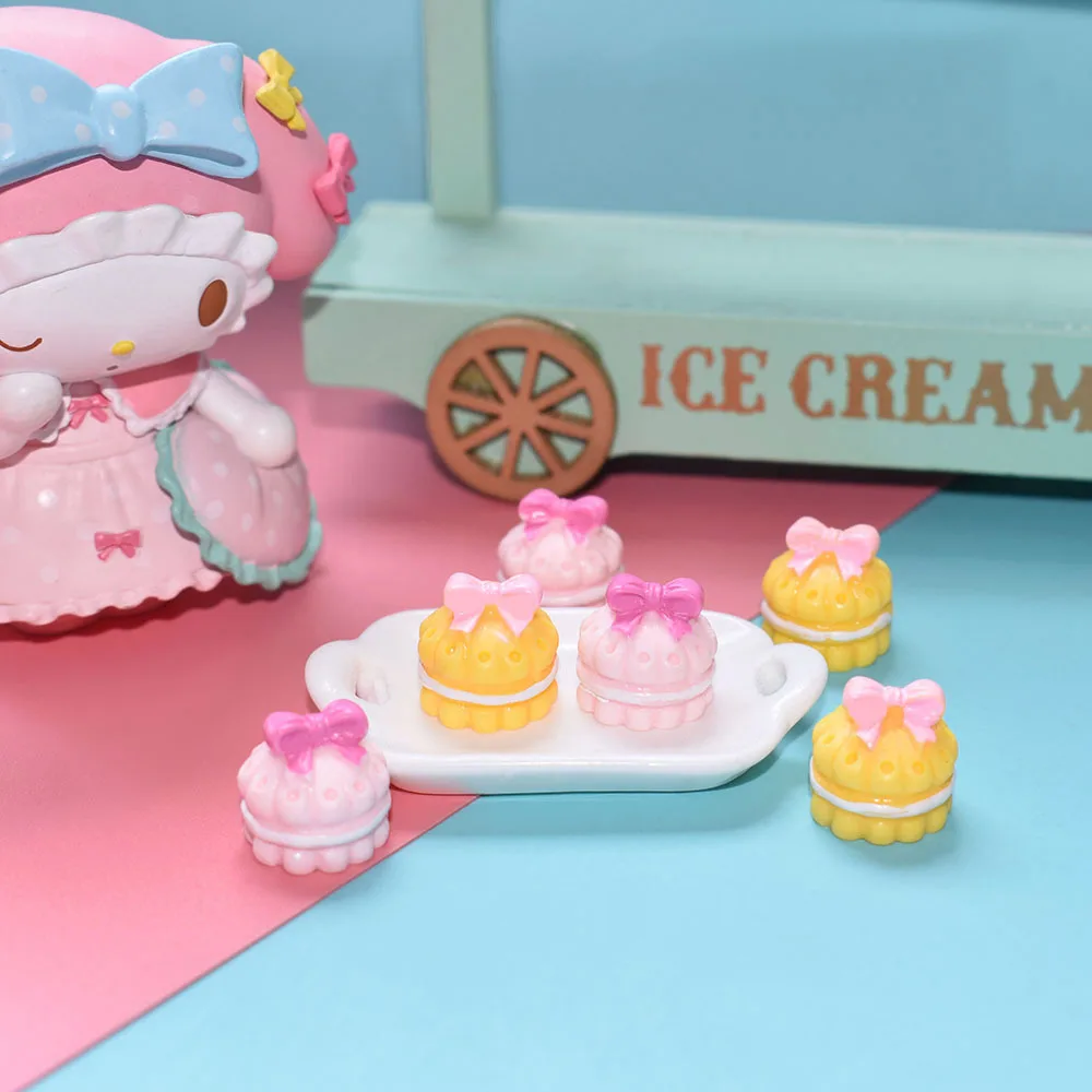 8db DIY telefontok dekoráció karácsonyi dekorációhoz Torta karácsonyi kiegészítők 3D gyanta desszertek Mini íjak rajongók Játszóház játékok - 3