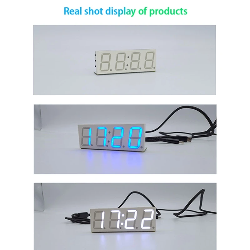 A2UD Wifi az idő szervizórájához Automatikus óra DIY digitális elektronikus óra - 3