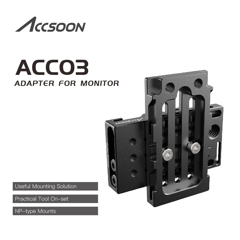 ACCSOON ACC03 CineView CineEye RX univerzális mechanikus adapter tartó különböző monitorokhoz, ketrecekhez és kamerákhoz más módon - 0