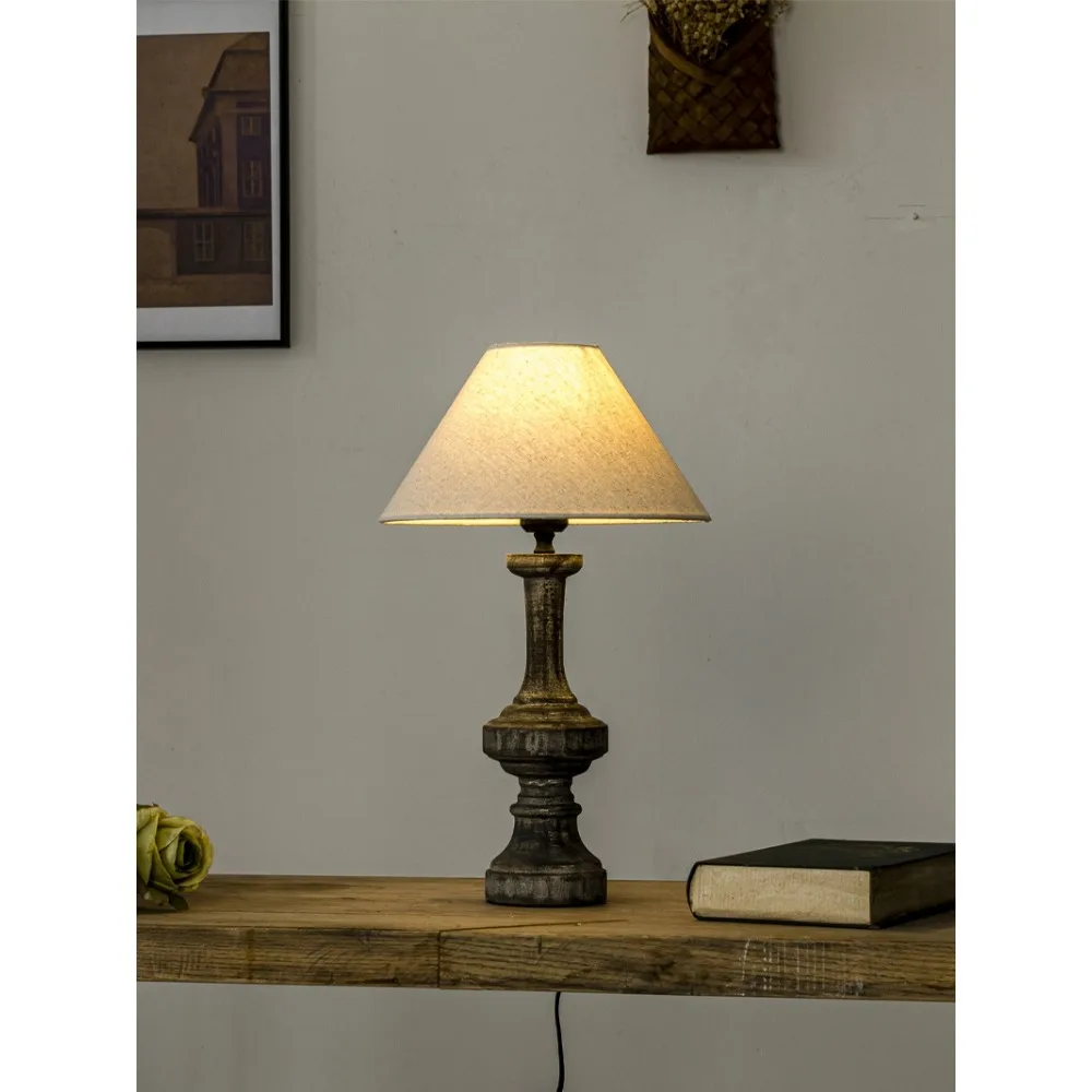 amerikai retro asztali lámpa minimalista francia hangulatos kreatív tervező internet híresség éjjeli hálószoba nappali stu - 3