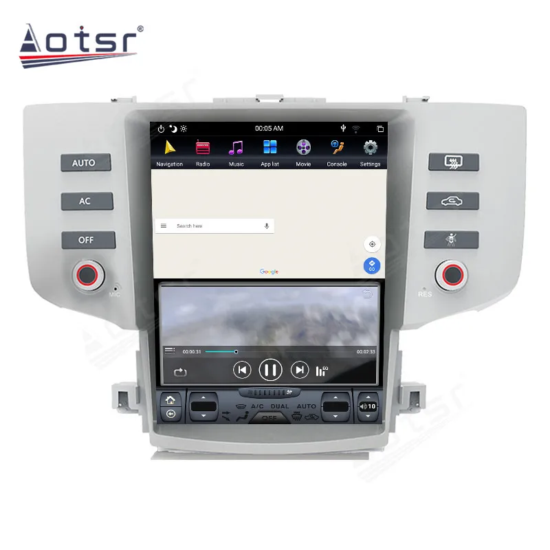 Android 9 Toyota Reiz 2005-2009 autórádió GPS navigáció multimédia lejátszó 2din Autoradio sztereó fejegység képernyő - 4