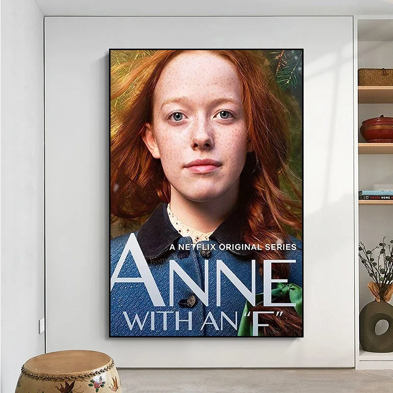 Anne egy E filmmel Öntapadós művészeti plakát Díszes fali matrica a nappalihoz Bár dekoráció Fali dekoráció - 4