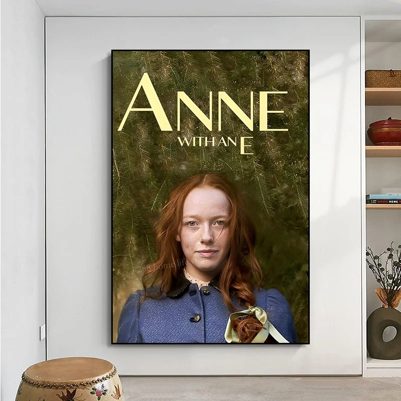 Anne egy E filmmel Öntapadós művészeti plakát Díszes fali matrica a nappalihoz Bár dekoráció Fali dekoráció - 5
