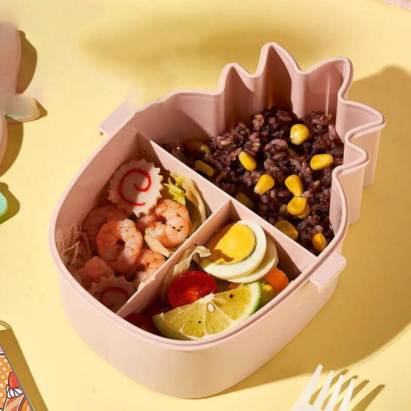 Aranyos gyermek uzsonnás doboz Kiegészítő élelmiszer doboz Görögdinnye Ananász alakú cukorka doboz tetővel Háztartási diófélék szárazáru tároló doboz - 2