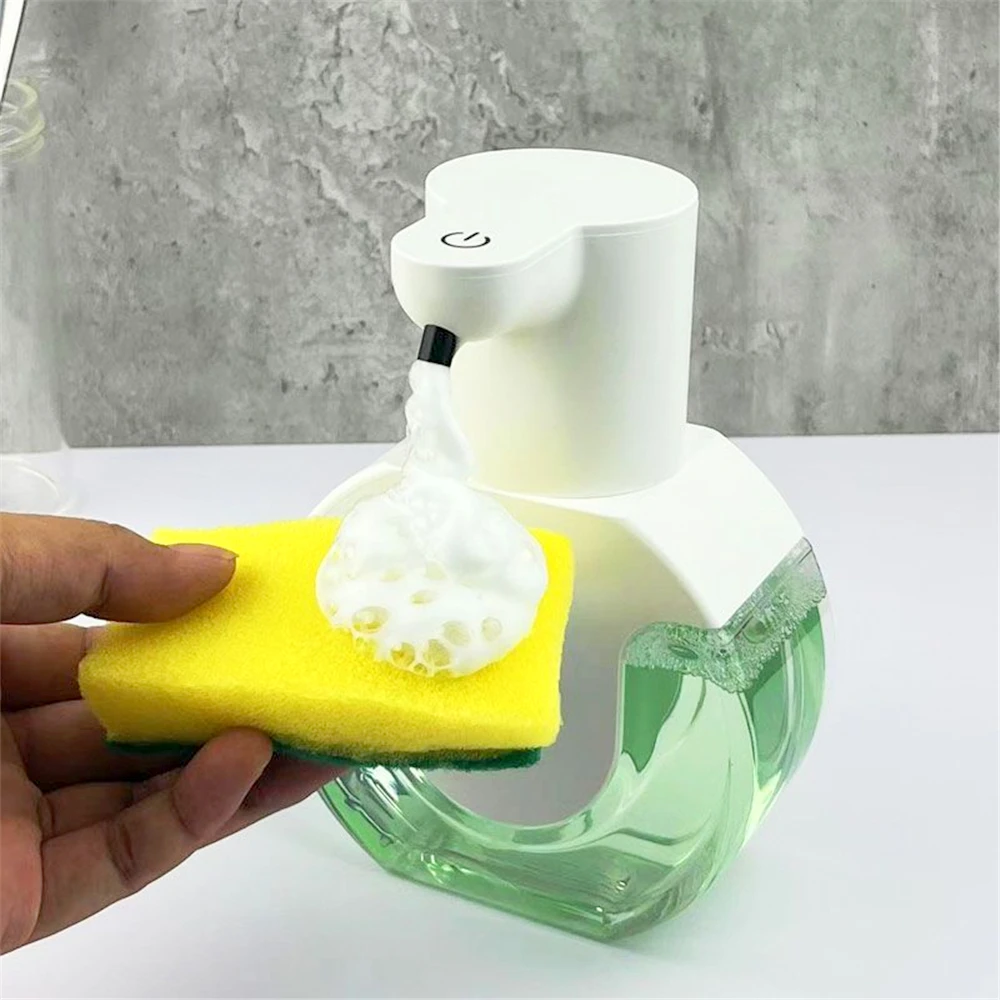 Automatikus érzékelő szappanadagoló falra szerelhető intelligens infravörös érzékelő habadagoló Fürdőszoba érintés nélküli kézi mosógép 420ML - 1