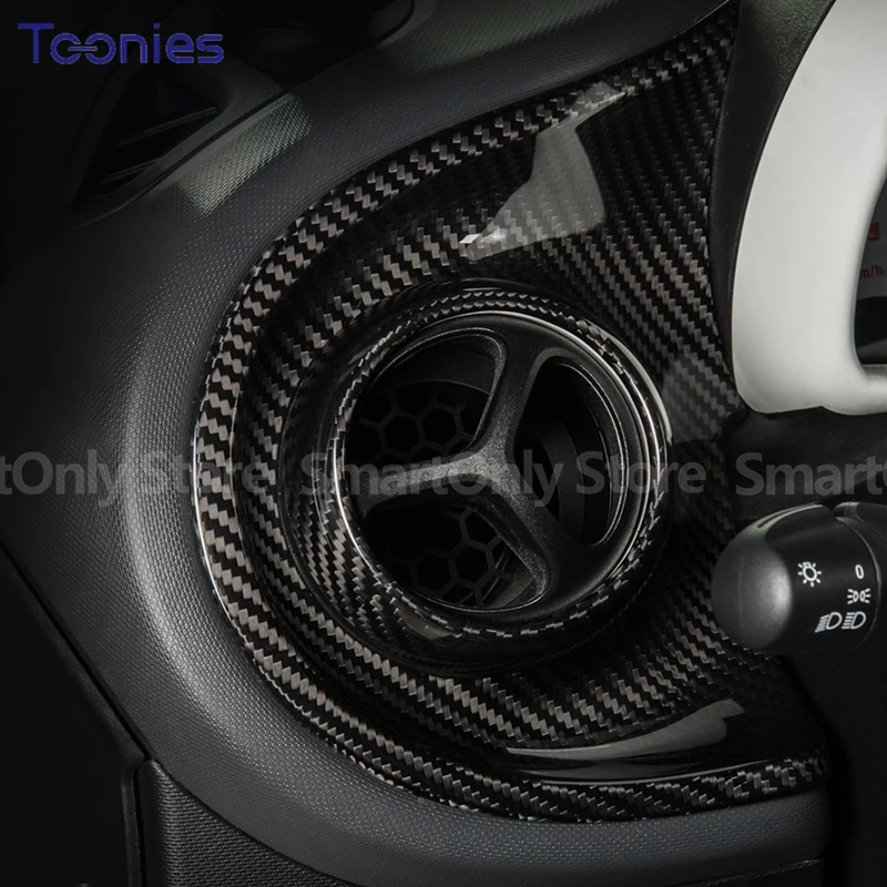 Autó Levegő kimenet Dekoráció módosító fedél Mercedes smart 453 Fortwo Forfour számára Szénszálas belső stílus kiegészítők - 0