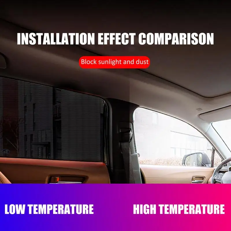  Autó oldalsó ablakárnyékoló Autó ablakárnyékoló baba számára 1Pc autó első / hátsó ablak napernyő lélegző hálós napvédő hálós hálófüggönyök - 1