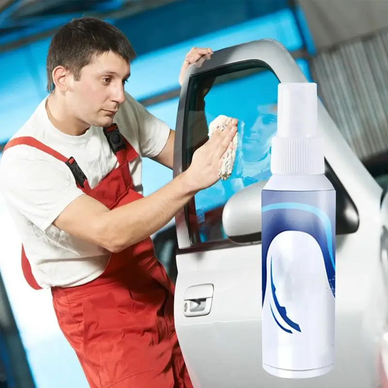  Autó szélvédő spray Vízzáró spray autó szélvédőhöz Üveg spray a vezetés biztonságához Fürdőszoba üveg tükrök autó - 3