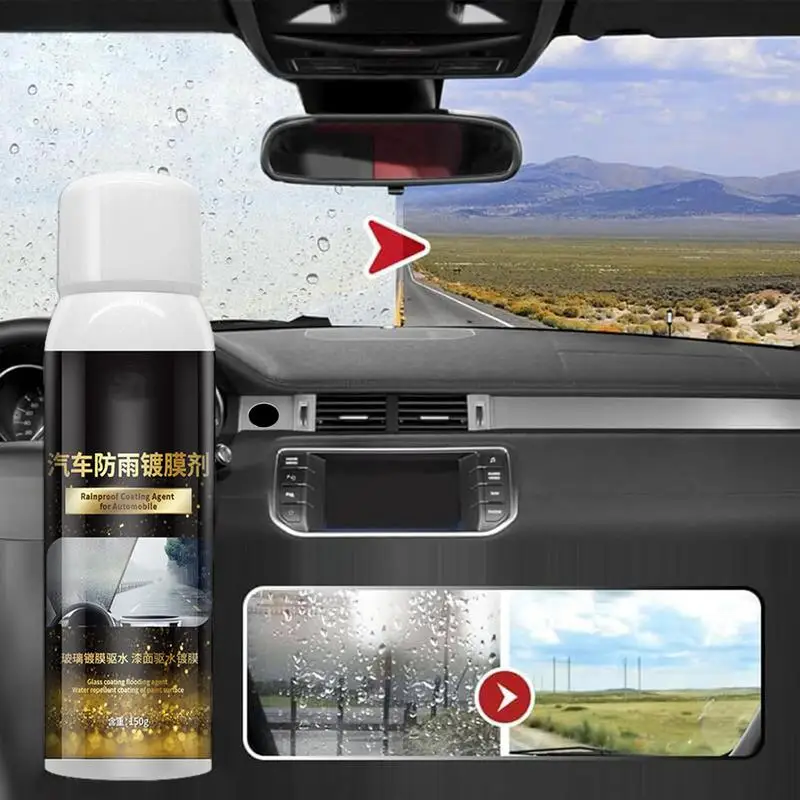 Autó visszapillantó tükör folteltávolító vízálló ködgátló spray tartós autó belső üvegtisztító autótükör kiegészítők - 4
