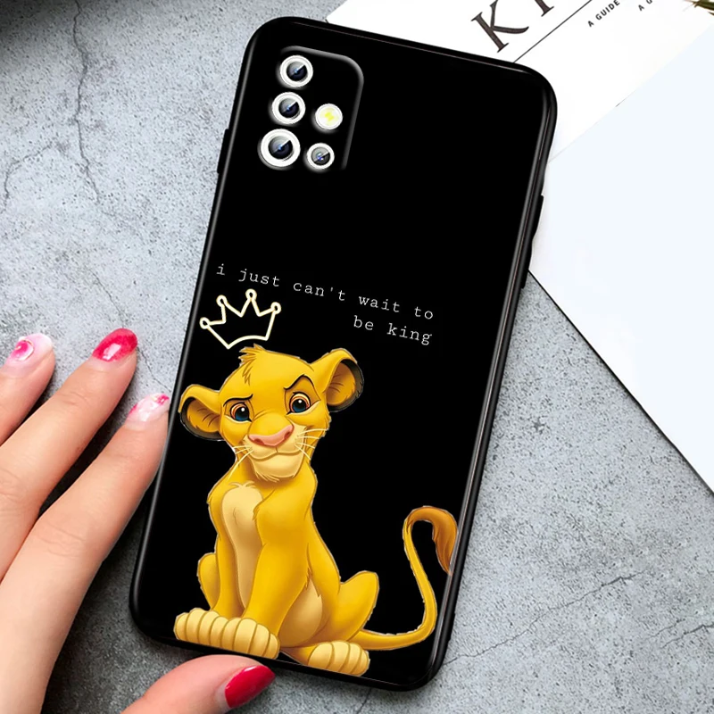 Az oroszlánkirály Disney anime Samsung Galaxy A04 A04E A42 A12 A02S A91 A81 A71 A51 A41 A31 A21 A01 szilikon fekete telefontok - 3