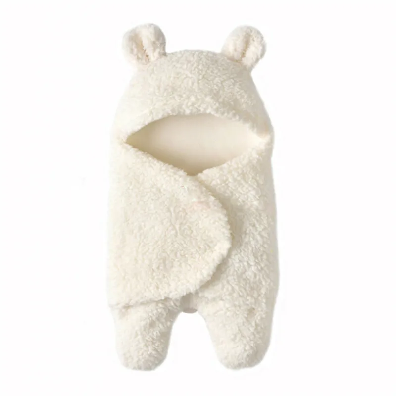 Baba takarók Nyúl alakú Újszülött fotózási kiegészítők Puha pólya csomagolás Meleg flanel baba ágynemű fürdőlepedő - 0