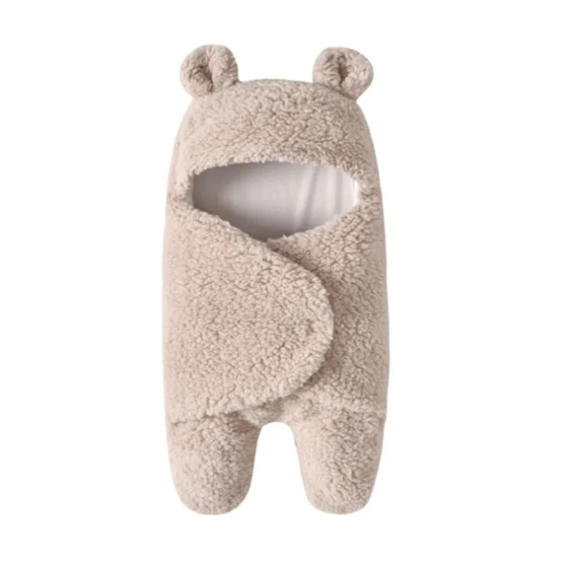 Baba takarók Nyúl alakú Újszülött fotózási kiegészítők Puha pólya csomagolás Meleg flanel baba ágynemű fürdőlepedő - 1