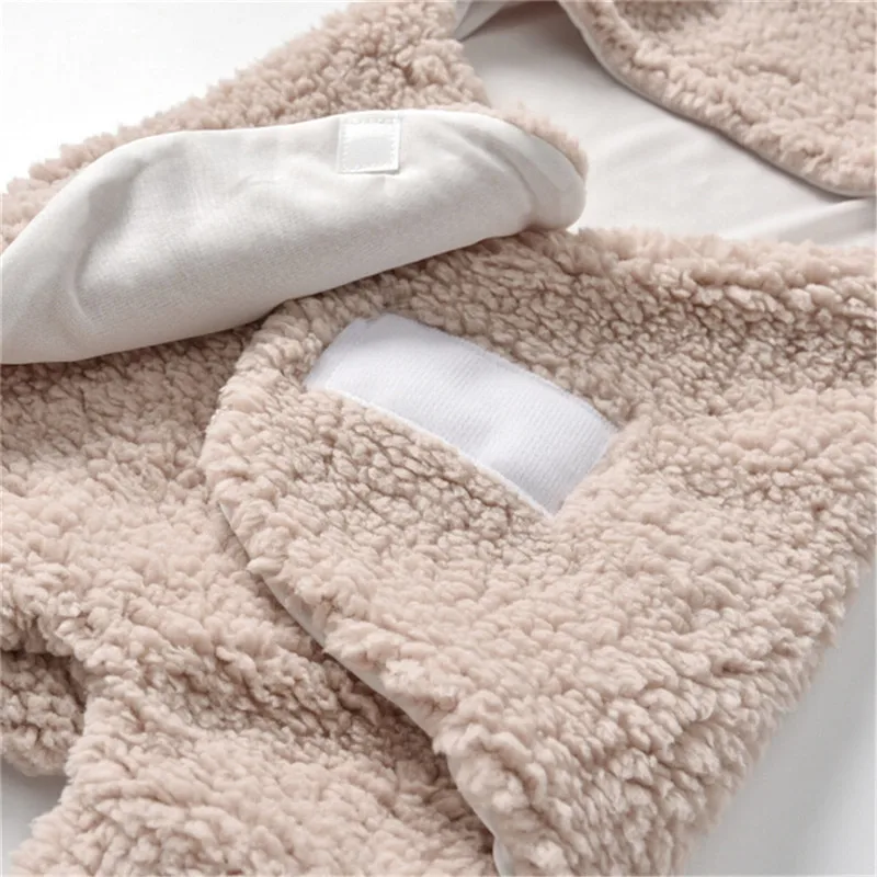 Baba takarók Nyúl alakú Újszülött fotózási kiegészítők Puha pólya csomagolás Meleg flanel baba ágynemű fürdőlepedő - 5