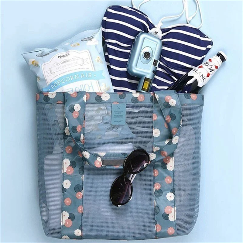 Bevásárlótáska Multifunkcionális vízálló Oxford Cloth Travel Beach Bag szupermarket Élelmiszerbolt hordozható tárolótáska újrafelhasználható Új - 3