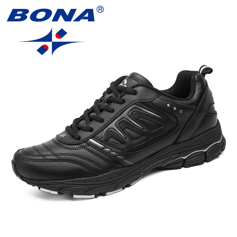 BONA Új stílusú férfi futócipő Ajtónk Kocogás Trekking tornacipők Fűzős sportcipők Kényelmes, könnyű puha ingyenes szállítás - 0