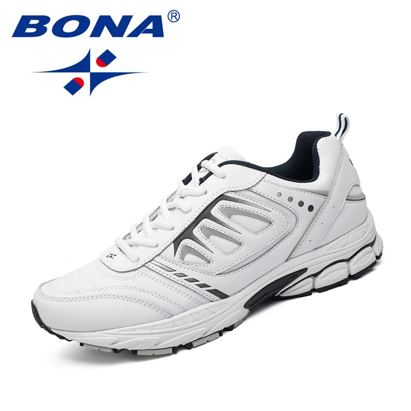 BONA Új stílusú férfi futócipő Ajtónk Kocogás Trekking tornacipők Fűzős sportcipők Kényelmes, könnyű puha ingyenes szállítás - 2