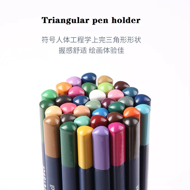 Colores háromszög alakú tolltartó 24/36/48/72/120 Colore színes ceruza készlet lapices Művészeti iskolai kellékek Vízben való oldhatóság Félkövér utántöltő - 3