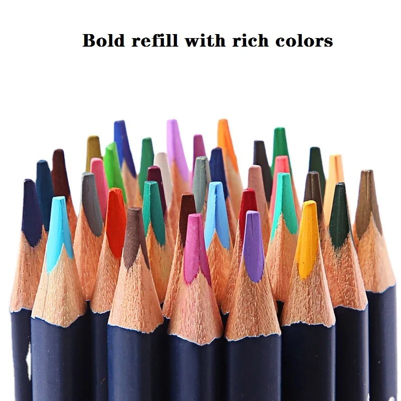 Colores háromszög alakú tolltartó 24/36/48/72/120 Colore színes ceruza készlet lapices Művészeti iskolai kellékek Vízben való oldhatóság Félkövér utántöltő - 4