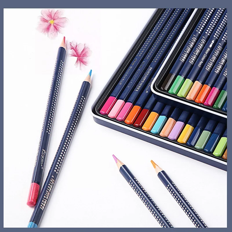 Colores háromszög alakú tolltartó 24/36/48/72/120 Colore színes ceruza készlet lapices Művészeti iskolai kellékek Vízben való oldhatóság Félkövér utántöltő - 5