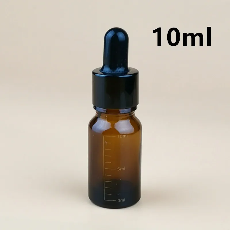  Cseppentő palackok 5ml-30ml reagens szemcsepp újratölthető palackokkal Utazás borostyánüveg aromaterápiás folyékony pipettapalack - 3