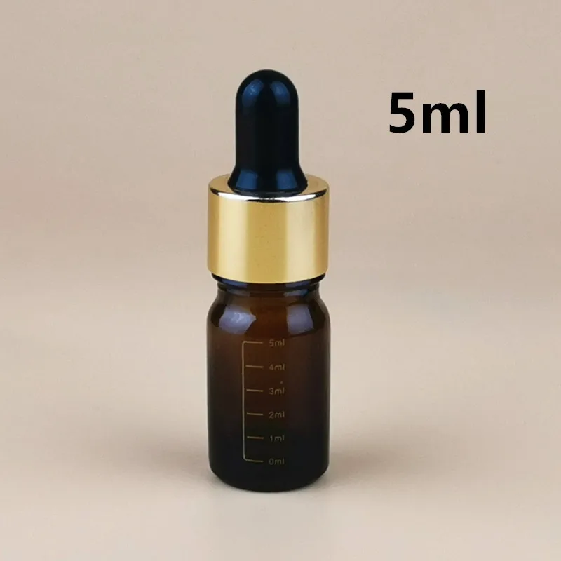  Cseppentő palackok 5ml-30ml reagens szemcsepp újratölthető palackokkal Utazás borostyánüveg aromaterápiás folyékony pipettapalack - 4
