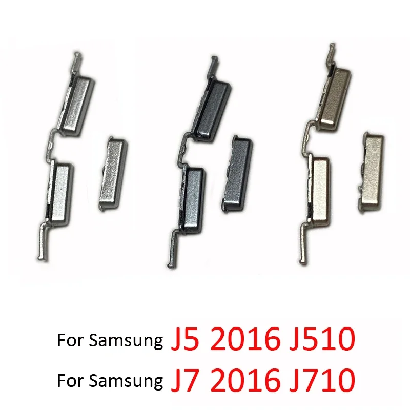  csere rész50 Samsung Galaxy J5 J7 2016 J510 J710 J510F J710F telefonház Új be Off oldalsó gomb hangerő bekapcsológomb - 0