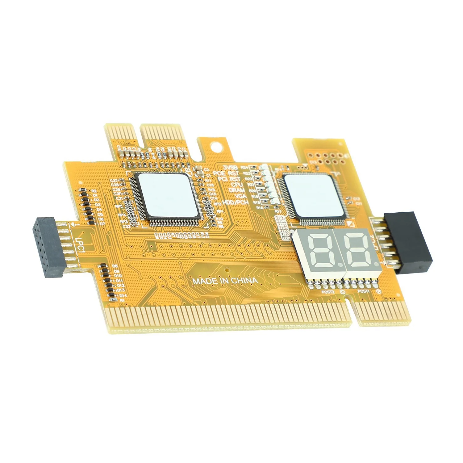 Detect eszköz PCI-E LPC Multi Use diagnosztikai kártya Laptop asztali teszt tartozékok Post LED jelző PC alaplap hibakeresés analizátor - 3