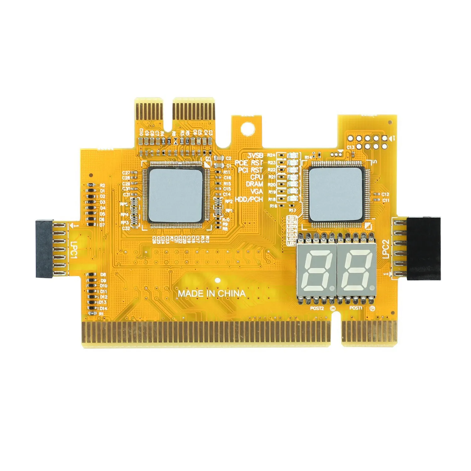 Detect eszköz PCI-E LPC Multi Use diagnosztikai kártya Laptop asztali teszt tartozékok Post LED jelző PC alaplap hibakeresés analizátor - 5