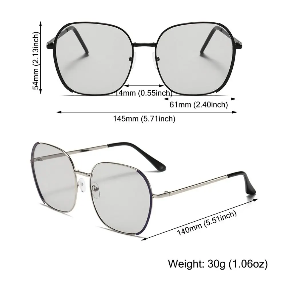 Divat Nők és férfiak Gradiens UV400 árnyalatok Polarizált napszemüvegek Túlméretezett napszemüvegek - 4