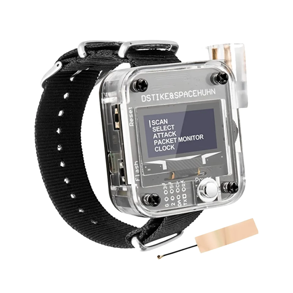 DSTIKE Deauther Watch V3 ESP8266 programozható fejlesztőtábla Hordható okosóra OLED és teszteszköz - 0