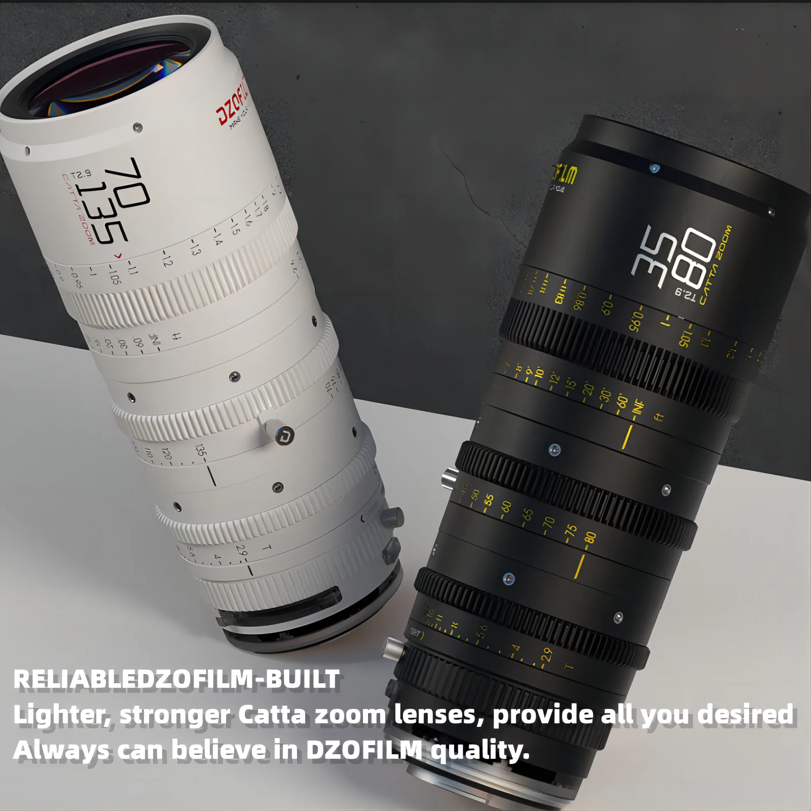 DZOfilm CATTA ZOOM objektív 18-35mm /35-80mm / 70-135mm T2.9 FF E-bajonettes Cine zoom objektív - 1