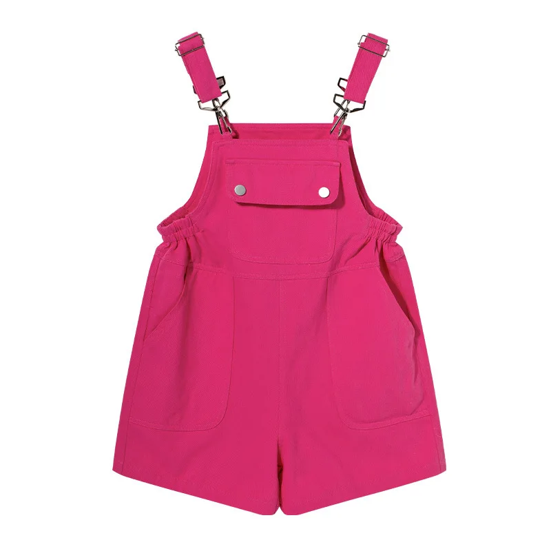 EACHIN lányok piros pántos rövid nadrág nyári gyermek rövidnadrág baba aranyos alkalmi nadrág gyerekek kényelmes pamut rövidnadrág strand rövidnadrág - 4