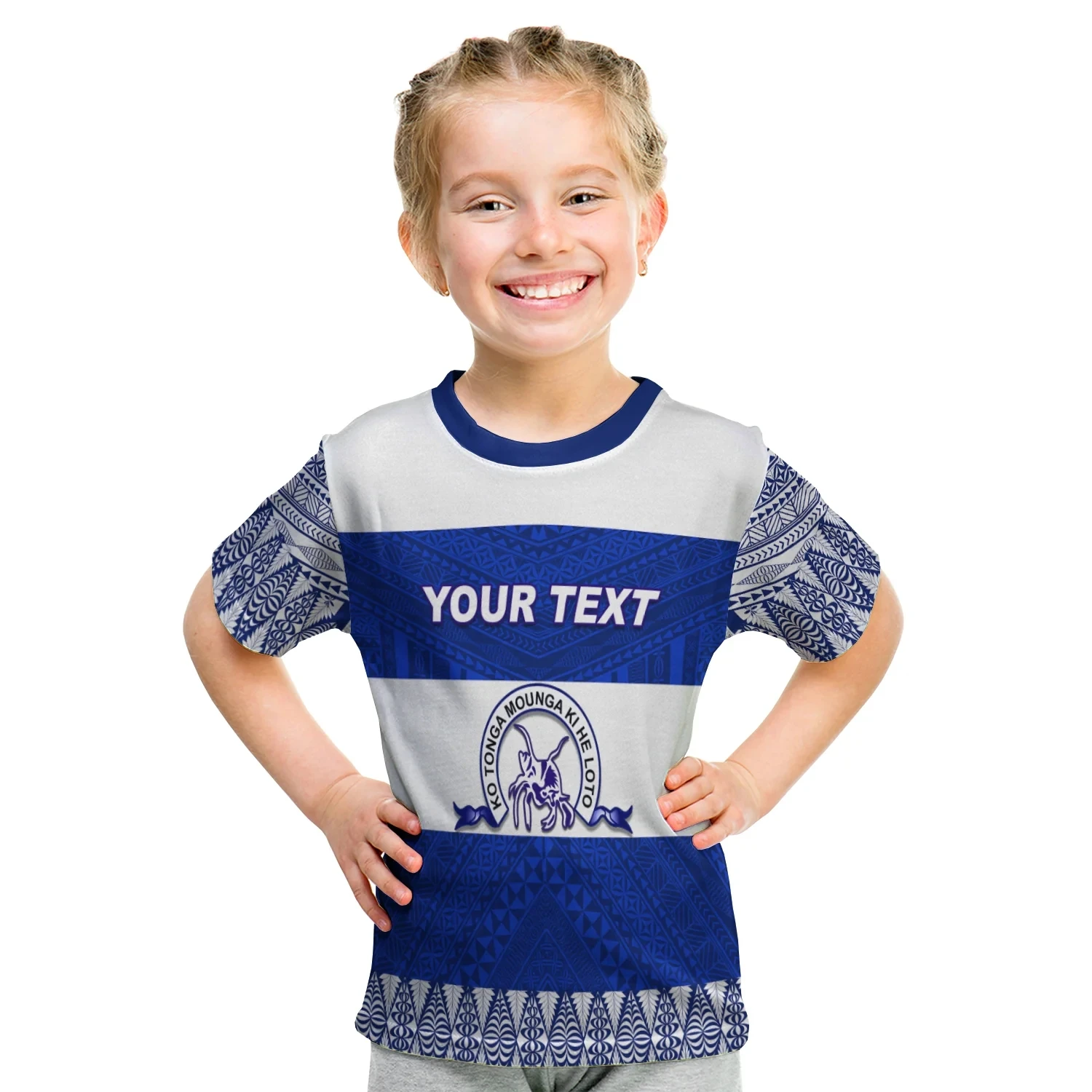 Egyéni személyre szabott tongai póló gyerek tongai minta mix polinéz póló 3D mintás pólók nyári fiú lány túlméretezett felsők - 5