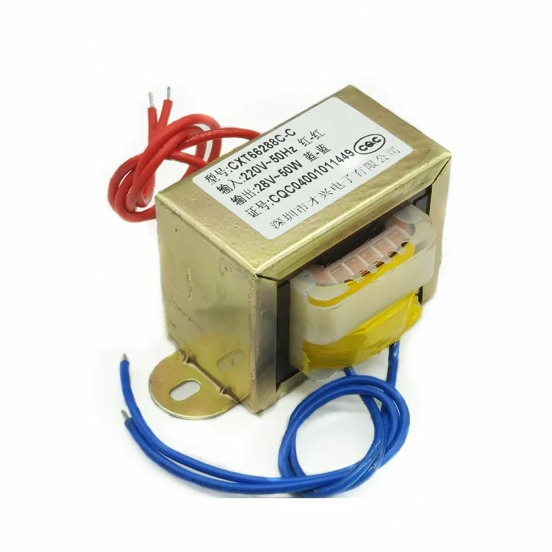 EI66-50W teljesítmény transzformátor 50W / VA 220V - 28V 1.78A AC AC28V transzformátor - 0
