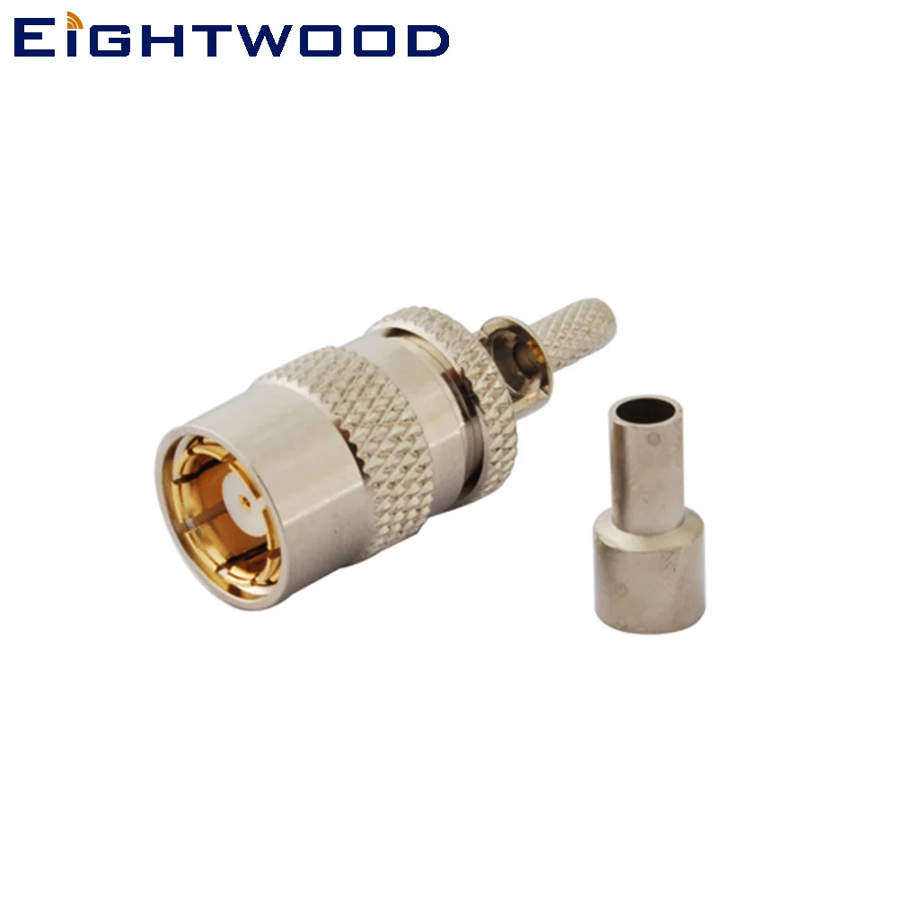 Eightwood 5DBS SMZ Crimp Jack anya egyenes RF koaxiális csatlakozó adapter LMR-100-hoz RG174 RG316 kábel BT 2002 - 0