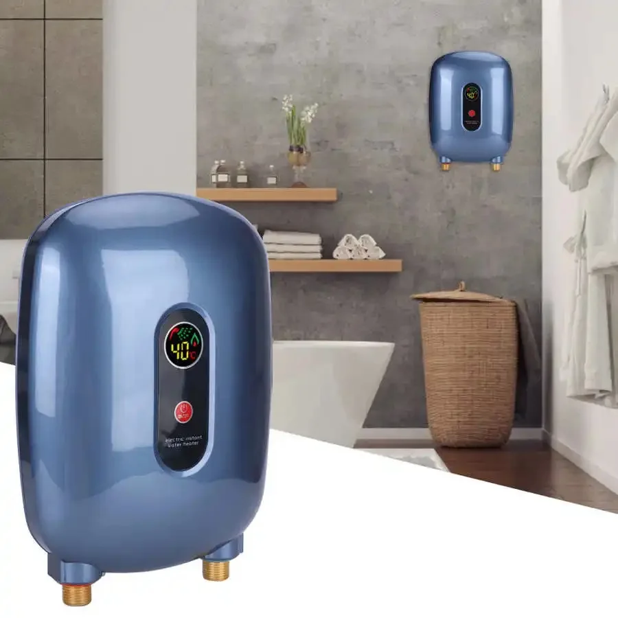  elektromos azonnali vízmelegítő háztartás 3 másodperces gyors fűtés fürdőszoba zuhanymelegítő konyha kis tartály nélküli azonnali vízmelegítő - 0