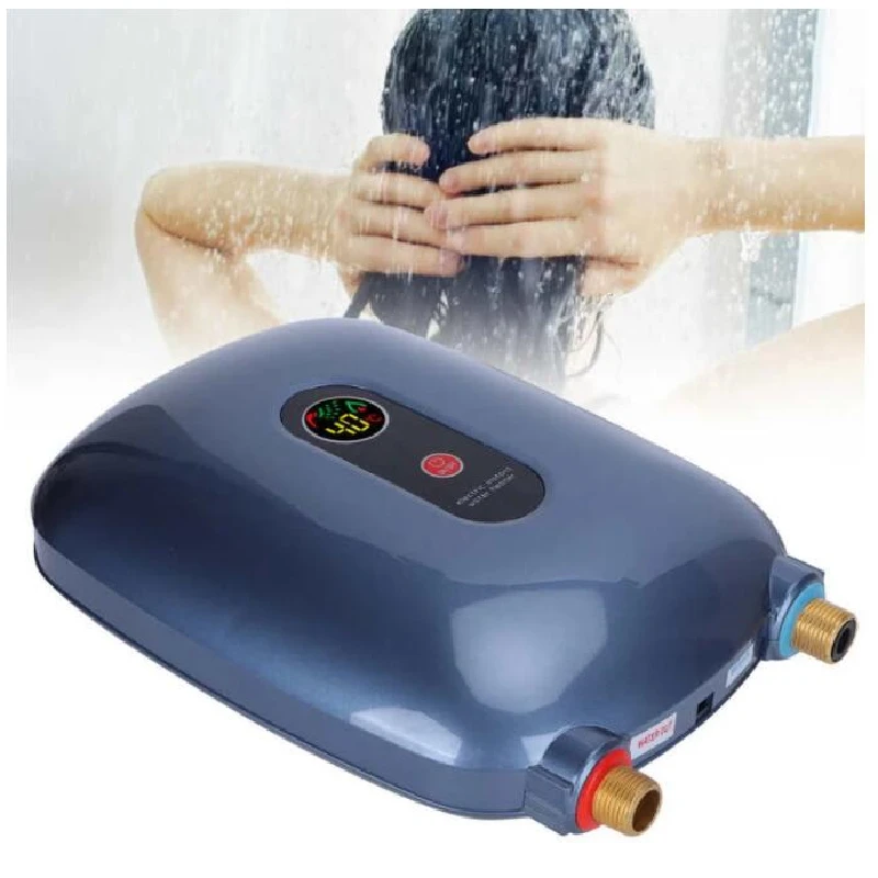  elektromos azonnali vízmelegítő háztartás 3 másodperces gyors fűtés fürdőszoba zuhanymelegítő konyha kis tartály nélküli azonnali vízmelegítő - 1