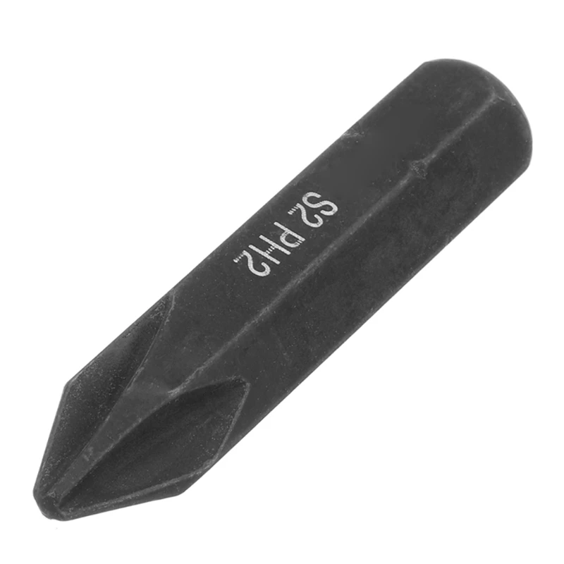 Fekete 8mm ötvözött acél csavaros ütőbit erős mágneses bit kopásálló PH1 PH2 PH3 3 részes készlet szerszámok 40JA - 3
