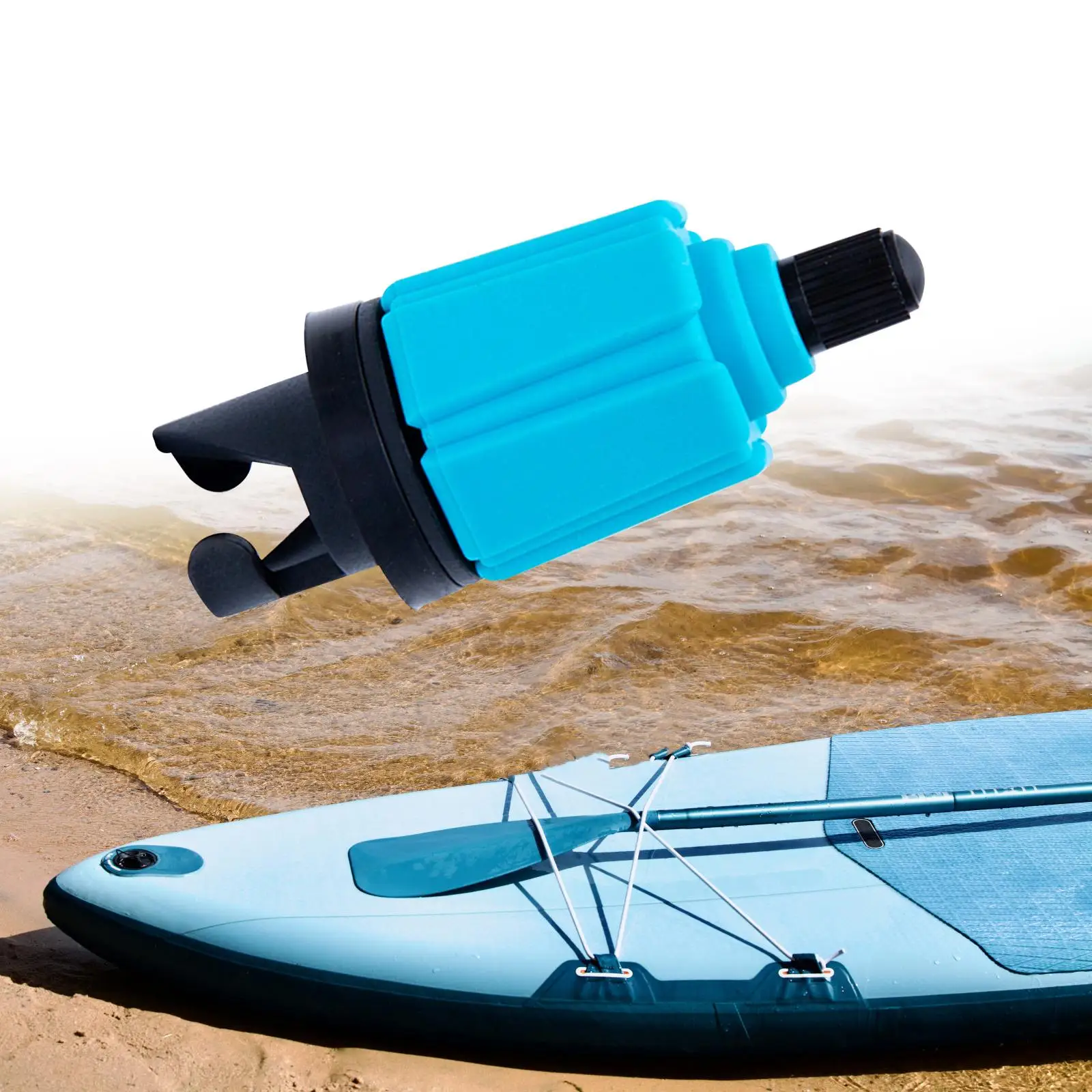 Felfújható csónakszivattyú adapter tartozék Szivattyúfej csatlakozó felfújható ágyhoz Csónak Álló fel evezős deszka evezős csónak kajak - 1