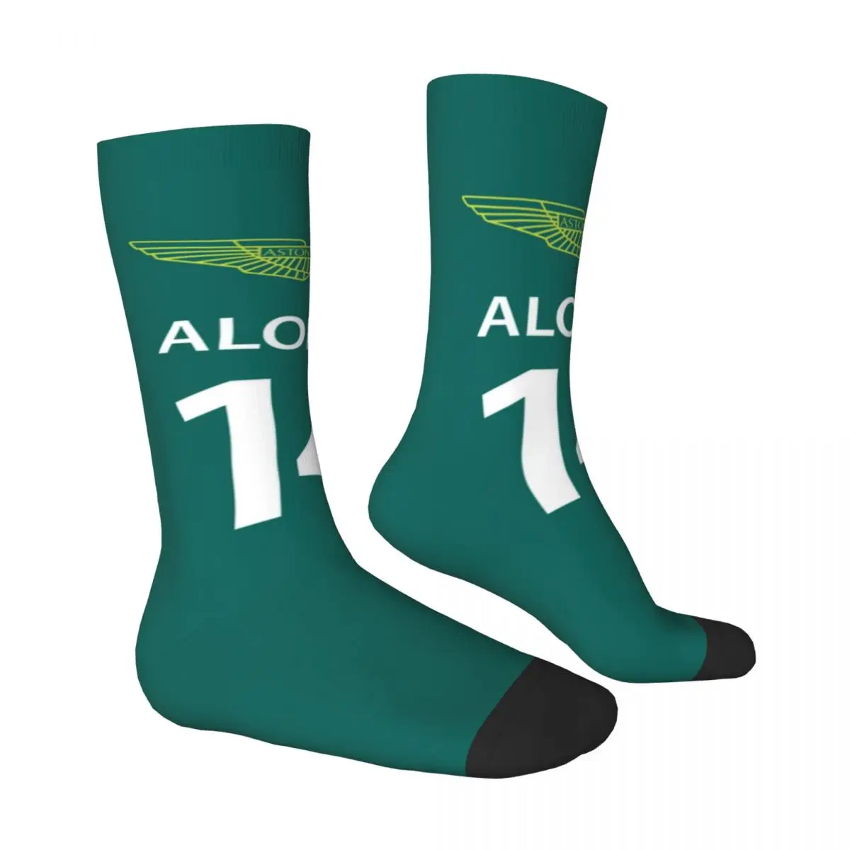 Fernando Alonso Harisnya 14 mintás divatos zokni Őszi izzadásgátló zokni Uniszex futásgátló sport meleg puha zokni - 2