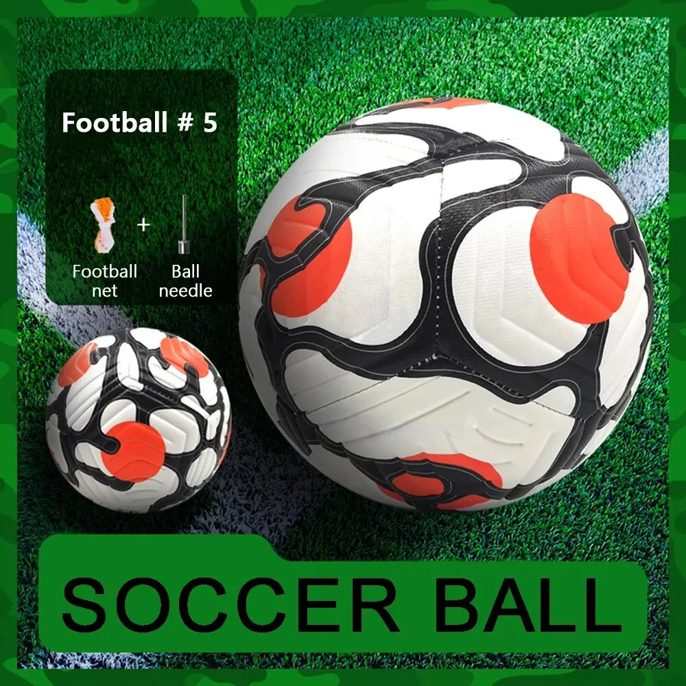 Focilabda PU Anyag mérete 5 Méret 4 Géppel varrott labdák Cél Kültéri Futball Edzőmérkőzés Liga Gyermek Férfi Futbol 1PC - 0