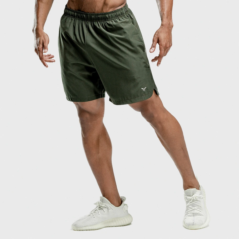 Férfi edzés Fitness rövidnadrág Légáteresztő Jogger rövidnadrág Edzőtermek Testépítés Gyors száraz Szabadidő Futónadrág Férfi sötétzöld színű - 3