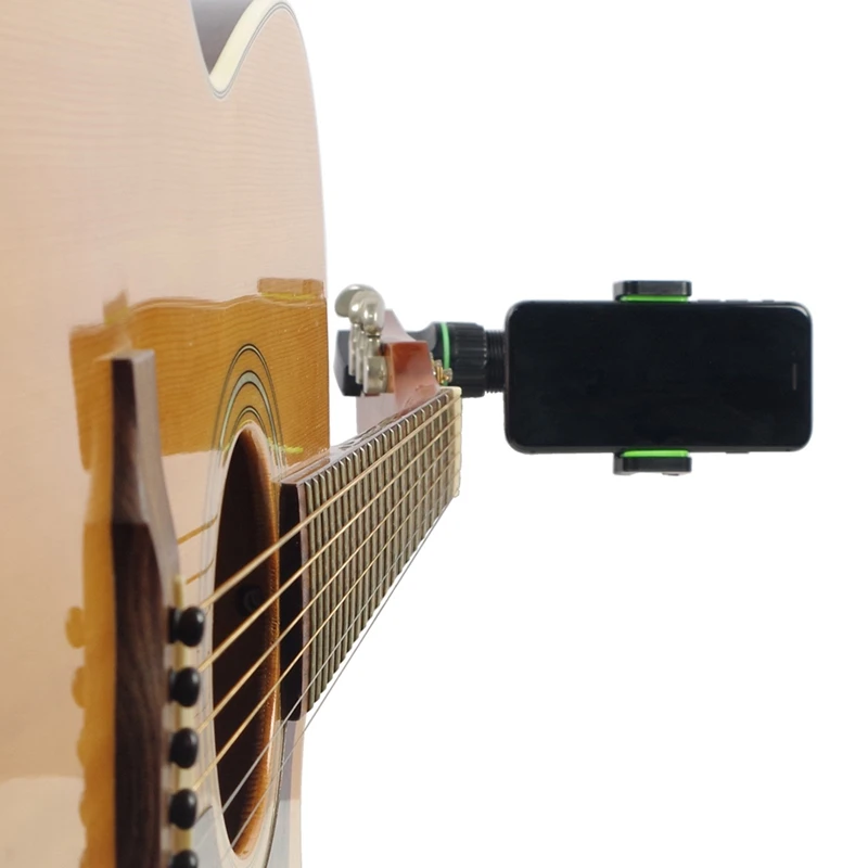 gitár telefontartó mikrofonállványhoz, zeneállványhoz Telefontartó - 360°-ban forgatható mikrofon telefonállvány - 2