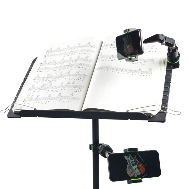 gitár telefontartó mikrofonállványhoz, zeneállványhoz Telefontartó - 360°-ban forgatható mikrofon telefonállvány - 4