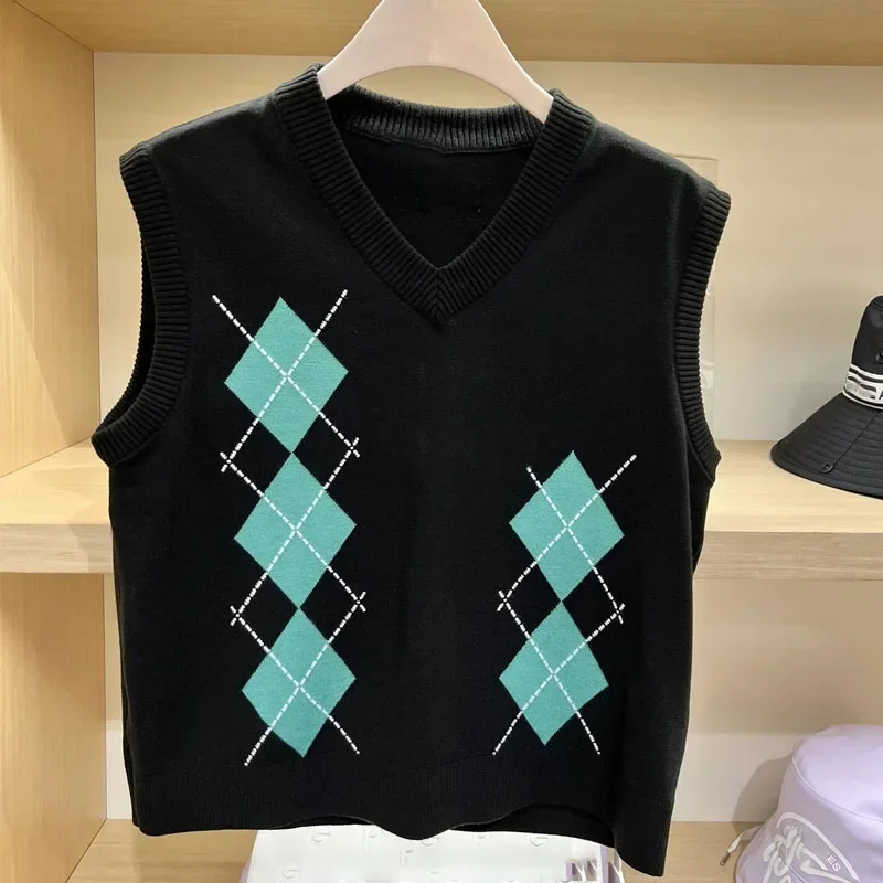 Golf női pulóver tartály felső meleg szabású sokoldalú divat kényelmes kötött pulóver - 0