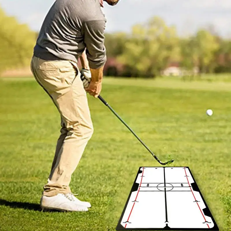 Golf szabadalmaztatott Tükör edzés Elhelyezési segédeszközök Golfedző eszköz Swing képzési segédeszközök Gyakorlat Edző elhelyezése kezdőknek - 2