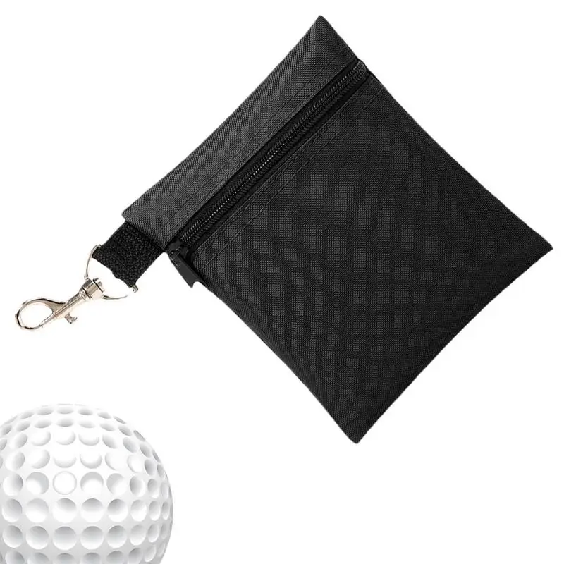 Golflabda táska cipzáras golflabda tároló táska Golf labda tároló táska karabiner derékszíjjal 6 fő részére - 0